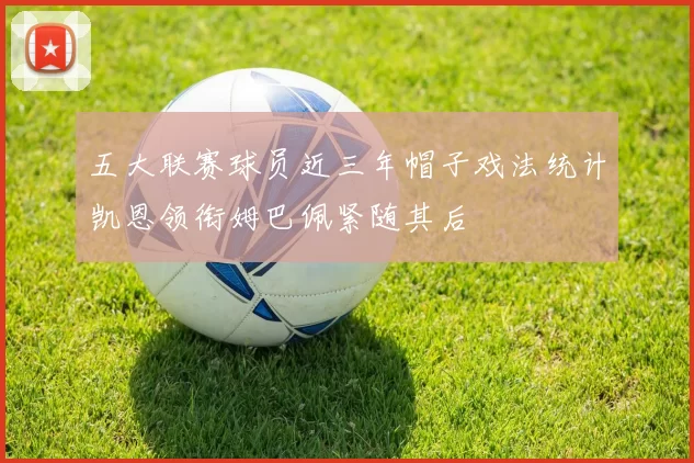 五大联赛球员近三年帽子戏法统计凯恩领衔姆巴佩紧随其后